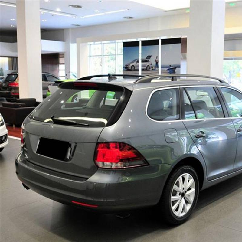 ABLZ-Car Glossy Black Rear Window Splitter Side Spoiler Wing Canard Cover Sticker Trim For VW Golf 6 MK6 Variant Wagon