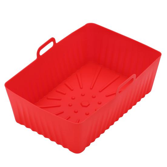 Сковорода для аэрофритюрниц, удобная, хорошая прочность, многоразовая воздушная сковорода с вкладышем, силиконовый поднос, товары для дома