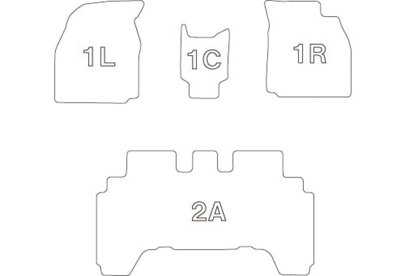 Clazzio 3D Коврики Полный Комплект для Toyota Dayz Стандартные, (Н31 (2019)/Апрель~), Модель, Черный, EM-7506 [5CEMB7506K]