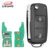 LIXIANG 2/3 Buttons Remote Car Key 434MHz ID48 Chip For VW Volkswagen GOLF PASSAT Tiguan Polo Jetta Beetle 5K0837202AD