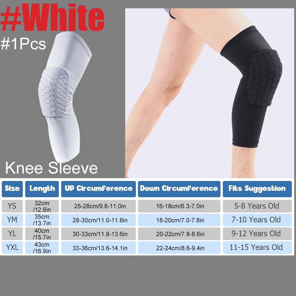 1 шт. спортивные налокотники для детей, компрессионные наколенники с сотовым заполнителем для баскетбола, футбола, волейбола, велоспорта