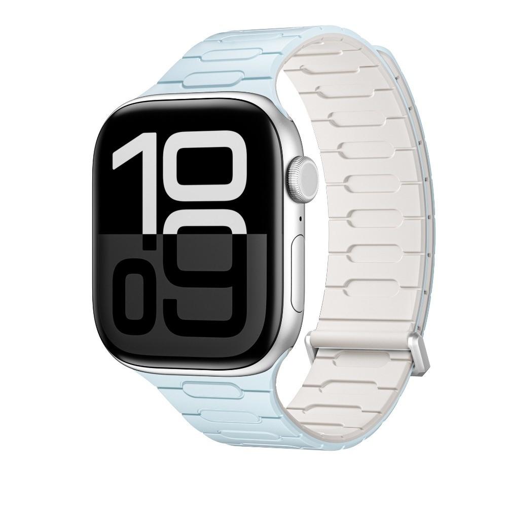 Silicone Smart Watch Band Magnetic Closure 40/41/42MM Belt Strap 44/45/46MM/49MM for Appl Watch Series 11/10/9/8/7/6/Ultra 3/SE 3