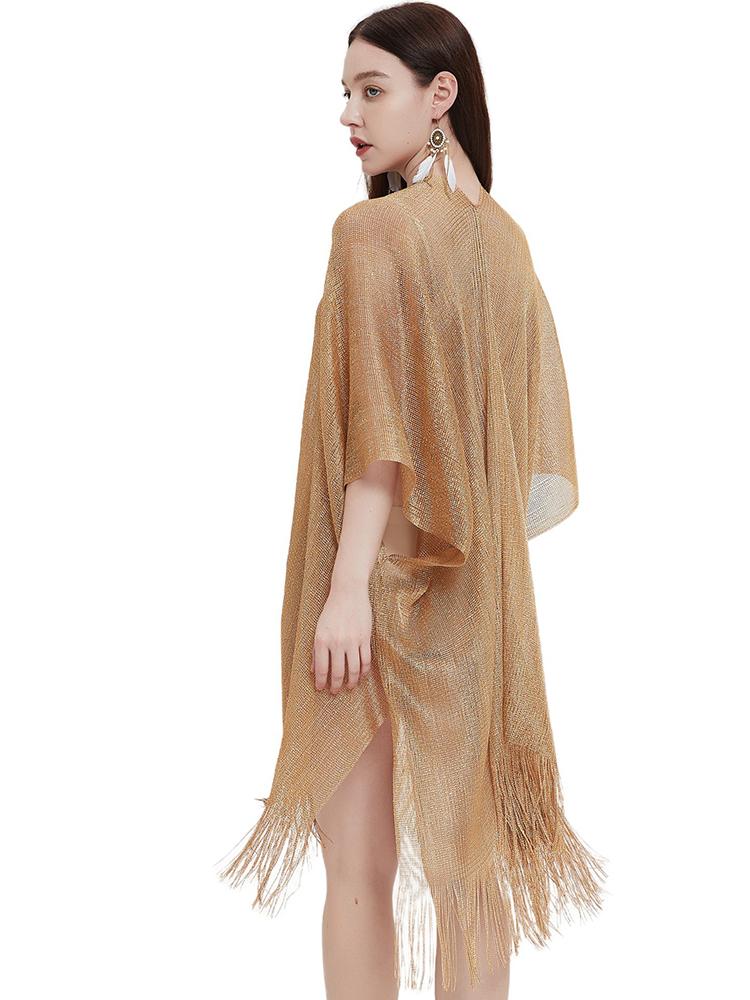 Новый летний элегантный вязаный женский шарф, блестящий, яркий, шелковый, накидка-пончо для бикини, capa para mujer, шарф, саронг, пляжная накидка, шаль