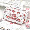 Multilayer Pencil Case Flip Design Stationery Storing Bag Durable Stationery Organizer  Gift