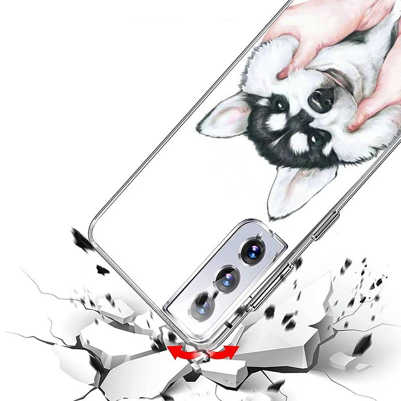 Siberian Husky Dog Cover Phone Case For Samsung Galaxy S26 S25 Edge S24 Ultra S23 S22 Plus S21 S20 FE Soft Fundas Shell Galaxy S