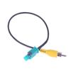 1/2Pcs For Rear View Camera Adapter Cable Fakra To Rca Connector Reversing Line Car Rear Sight Conversion Wire