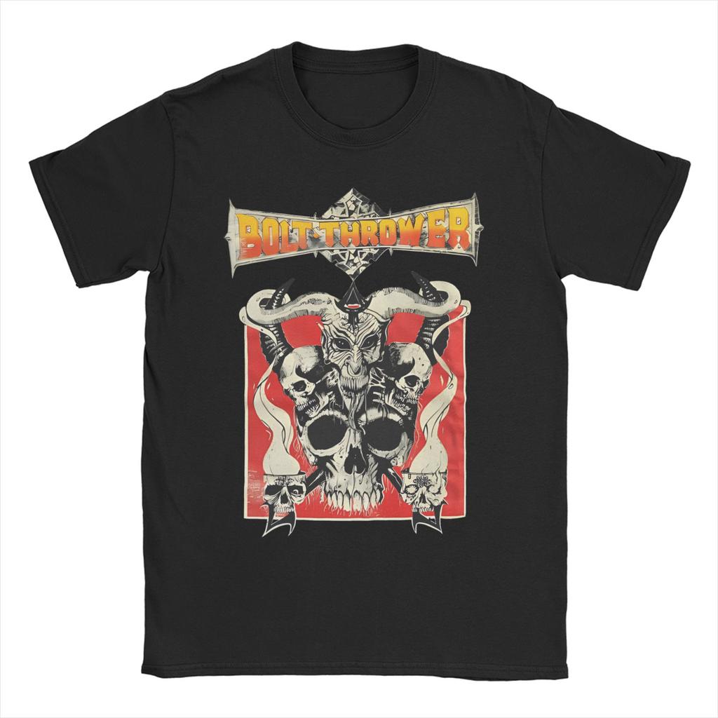 Bolt Thrower Rock Band Logo T Shirts Men Women's Cotton Crazy T-Shirts Round Collar Tee Shirt Short Sleeve Clothes Summer