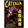 Horror Cats Catzilla Poster