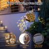 Solar Watering Can with Cascading Light Water Can Solar Lights Garden Decorative Solar Waterfall Lights Waterproof Hanging Light