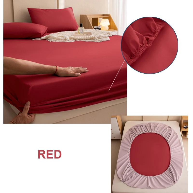 Waterproof Fitted Sheet, Mattress Protector Bed Sheet, Bed Cover, Mattress Cover, Waterproof Elastic Band Bed Cover, Breathable Sheet