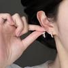 Metal T-shaped Stud Earrings Women's Light Luxury Fashion Gentle Earrings Temperament Earrings Commuter Geometric Jewelry