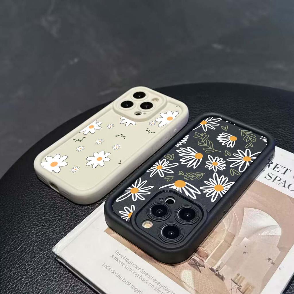 Чехол-накладка для Xiaomi Poco F7 5G X7 M7 4G 15T 15T PRO 14TPRO 14T 15 Ultra X5 X6 Силиконовый чехол для телефона Цветы ромашки Мягкий