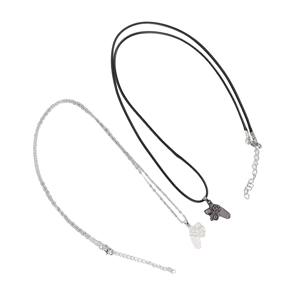 2pcs Exquisite Matching Controller Necklaces Magnetic Pendants Necklace Valentine s Day Necklace