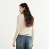 Elva' Island Women's Minimalist Long-Sleeve Wool Blend Knit Sweater