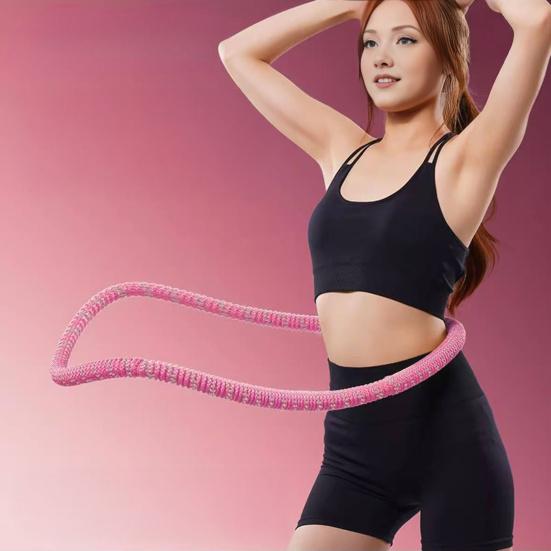 Soft Spring Fitness Hoop for Adults Waist-friendly Design Portable Slimming Exercise Equipment Silent Full-Body Training At Home
