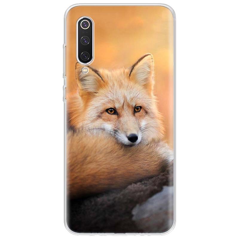 Anime fox funny foxs Phone Case For Xiaomi Redmi Note 10 11 12 13 14 15 Pro Plus 11S 12S 14S 11T 11E 10S Soft TPU Back Cover Red
