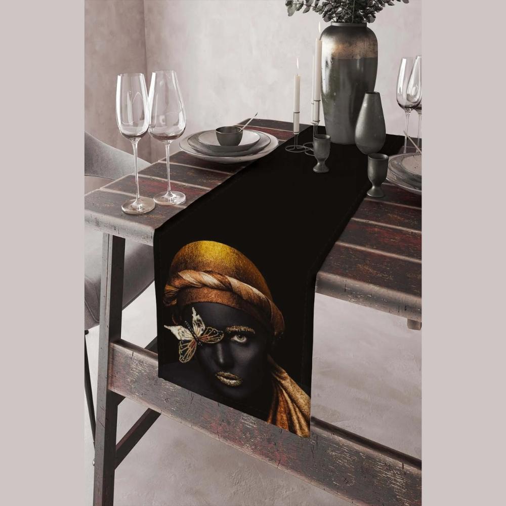 40x140 см Замшевая тканая ткань премиум-класса, устойчивая к пятнам, скатерть с цифровой печатью Runner VHR-8