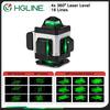 HGLINE 16 Lines Laser Level APP Remote Control 4D 360° Cross Measure Laser Beam Laser Level Horizontal Vertical Levels Tools