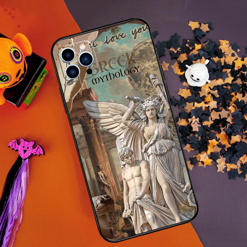 Greek mythology digital Bumper Case For iPhone 16 15 14 Pro Max 11 12 13 Pro Max Mini XR 16e 16 15 Plus Phone Cover