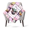 Pink Cow Customize Your Name Outdoor Blanket Used For Chair Office Sofa Bed Camping Soft And Warm Giving Friends And Relatives Birthday Graduation