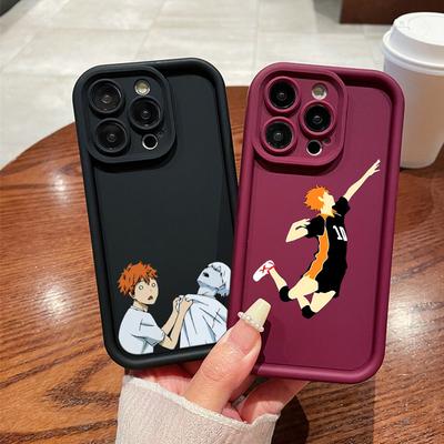 N69 Anime Haikyuu X Reader art Мягкие чехлы для телефонов с ангельскими глазками для Samsung A54 A34 A14 S23 S24 Ultra S20 FE Xiaomi Redmi Note 13 12C Противоударный чехол