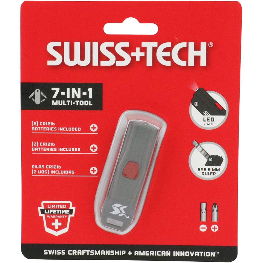 Многофункциональный инструмент Swiss+Tech 7-в-1 ST50035 Компактный портативный набор инструментов