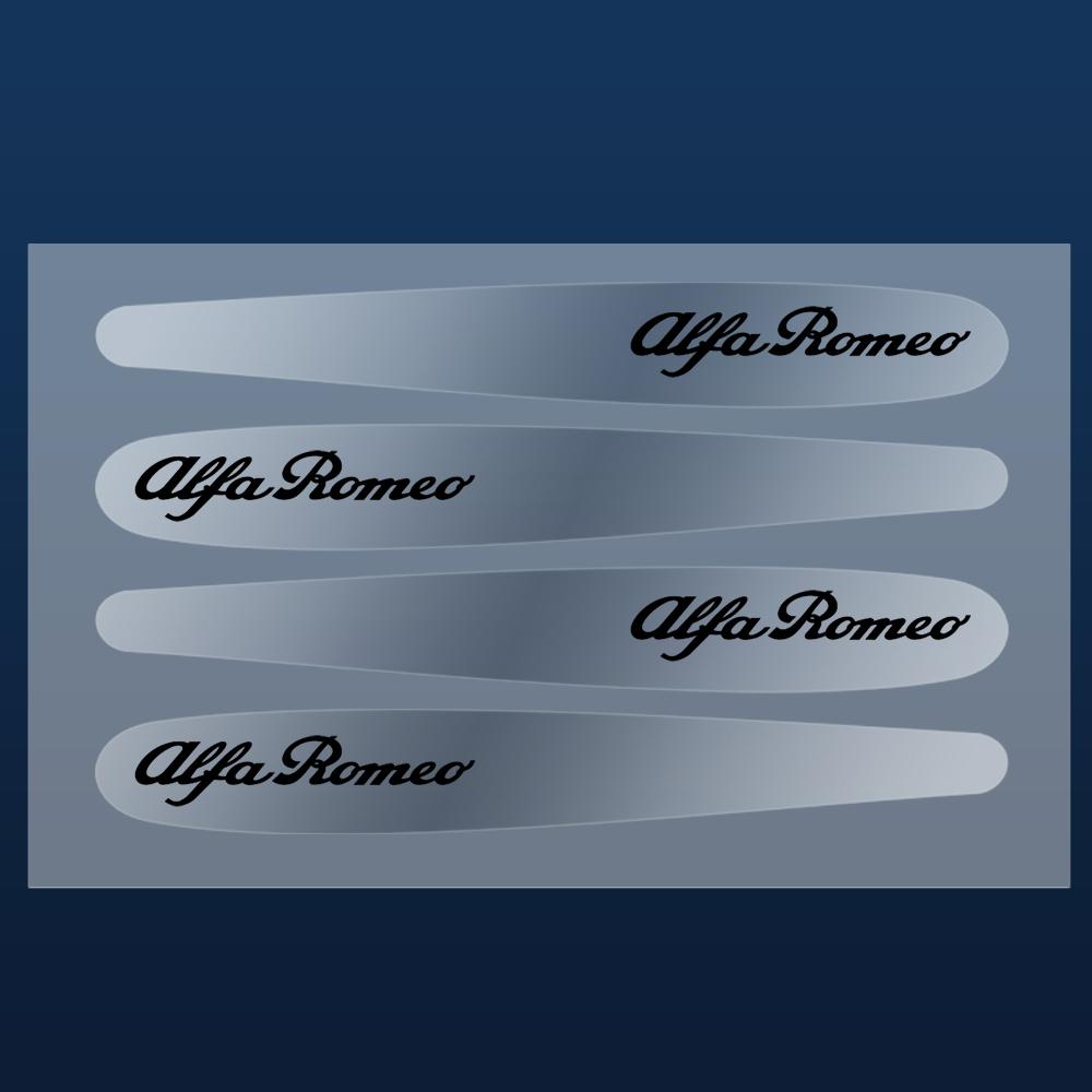 SVMHZ1 4/8pc Car Door Handle Cup Protector Film Anti Scratch Stickers For Alfa Romeo Tonale 147 159 156 Mito Stelvio Sportiva Giulietta