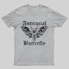 Funny Antisocial Butterfly Geeky T-Shirt