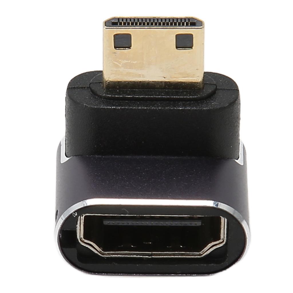Mini HD Multimedia Interface Adapter Male To Female 8K 48Gbps Aluminum Alloy Shell Adapter with LED Lamp for Office