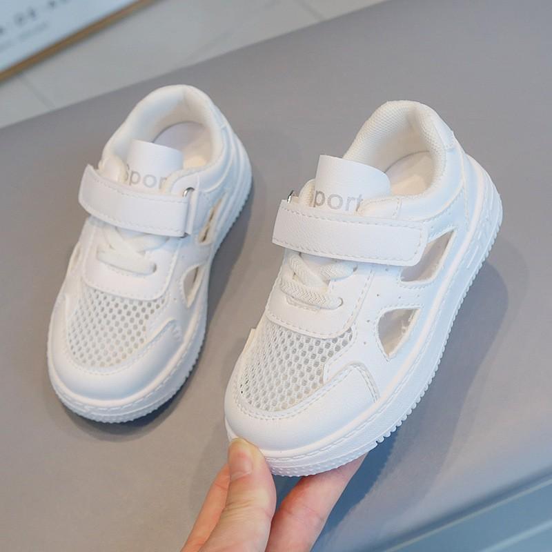Lightweight Kids Sneaker Sandals With Hook Loop Breathable Toddler School Shoes Boys Girls