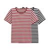 Women's Striped Slim Fit Round Neck Short Sleeve Knit Top - Spring/Summer 2025 Collection
