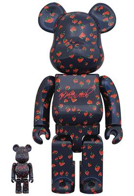 Medicom Muveil Клубника 100% и 400% Be@rbrick Набор из 2 штук