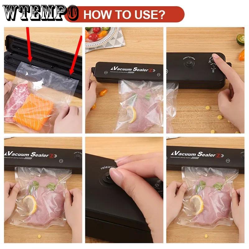 Автоматическая упаковочная машина Пищевая вакуумная упаковочная машина Портативная бытовая вакуумная упаковочная машина для еды Помощник на кухне