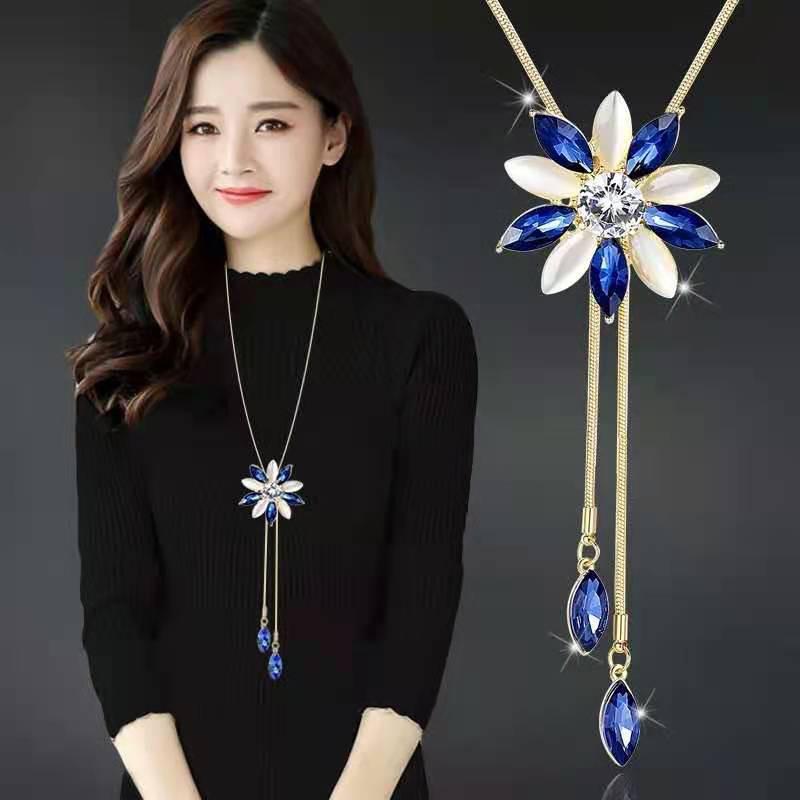 Элегантное ожерелье-цепочка с кисточкой для женщин - Универсальный, высококлассный европейский и американский дизайн для осенне-зимней моды