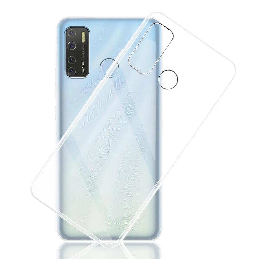 For Tecno Camon 15 Air Case Clear Silicone Soft TPU Phone Case Cover For Tecno Camon 15 Clear Coque or Tecno Camon 18 18P Fundas