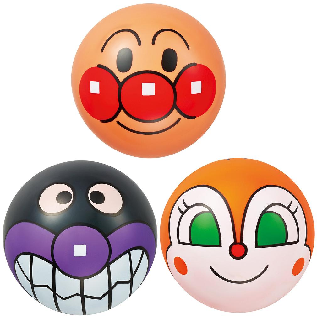 Anpanman Face Ball 3 No. (3 Pieces)