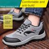 Labor Insurance Shoes Anti-smashing, Anti-piercing, Anti-scalding, Deodorant, Breathable and Non-slip Hiking Shoes