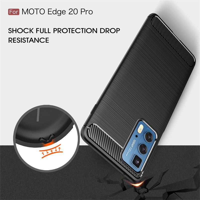 For Motorola Moto Edge 20 Pro Case Cover Moto Edge 20 Pro Coque Armor Back Shockproof Soft Case For Moto Edge 20 Pro Fundas