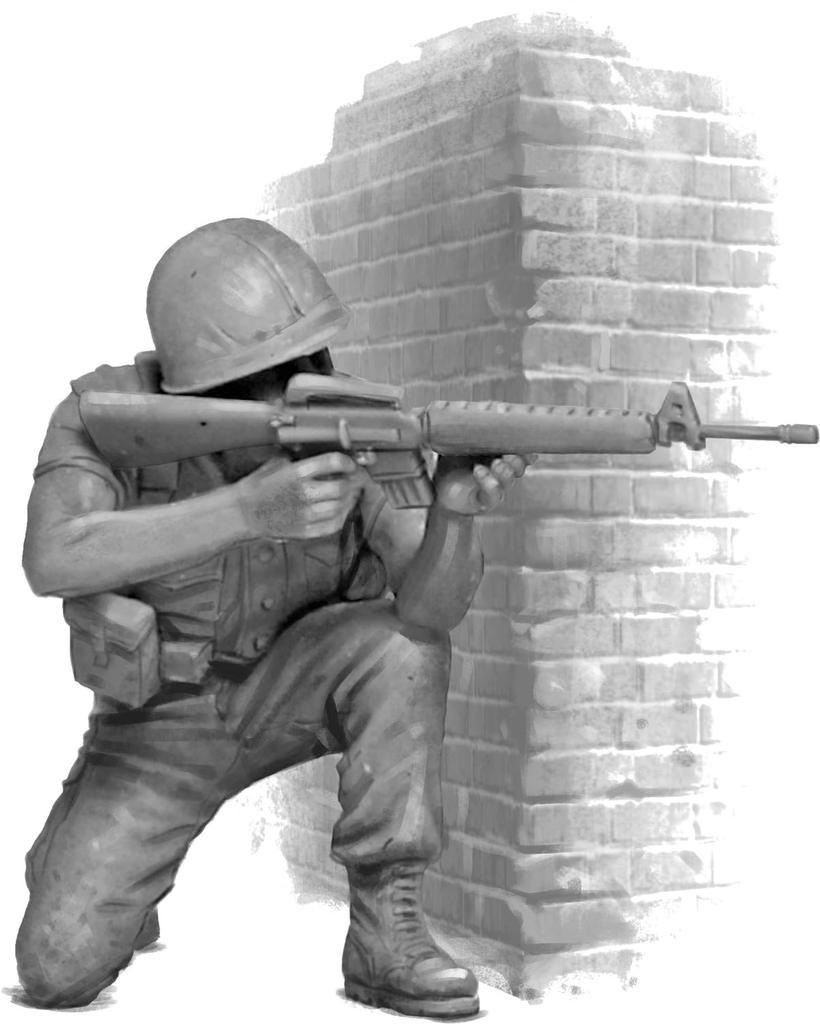 Master Box Vietnam Series Gunfight 4 American 1 North Vietnamese Soldier пластиковая модель для сборки MB35241 1/35 солдаты,