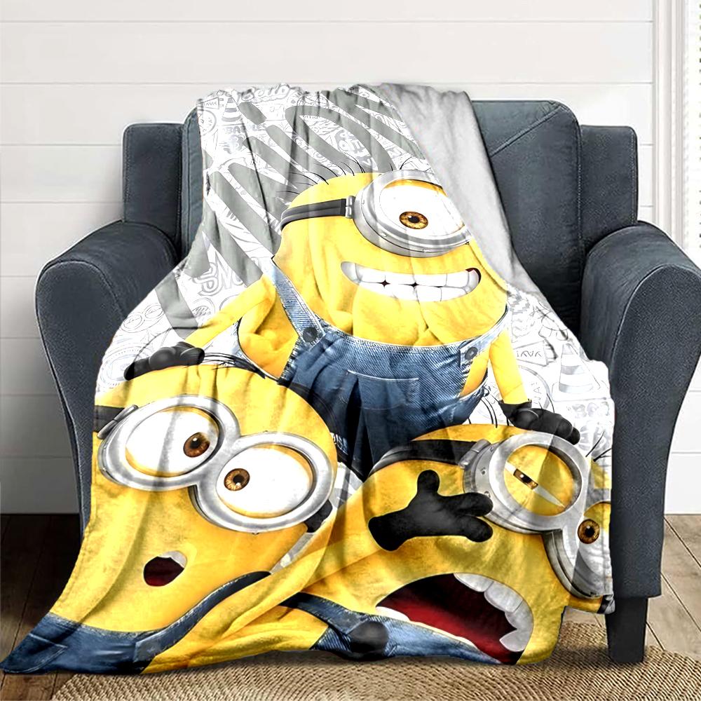 Minions Urban Art Blanket Soft Throw Blanket For Home Bedroom Bed Sofa Travel Office Solid Christmas Blanket