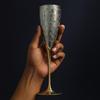 Серебряный латунный кубок с гравировкой, Ручной работы, Металлический потир, Коллекционный декор