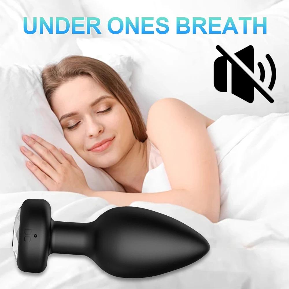 Приложение Анальная пробка Вибратор 10 скоростей Анальная пробка Простата Вибрирующий массажер Управление Женский мастурбатор Секс-игрушки для женщин мужчин