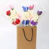 1/5pcs Artificial Rose Flowers Cartoon Scented Flower Soap Roses Mother's Day Bear Soap Bouquet Wedding Home Decorations