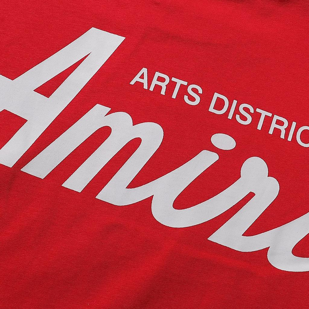 990 Amiri 2025 Summer New Men's and Women's Loose High Quality Cotton Plus Size T-shirt Couple T-Shirt Simple Logo Printing