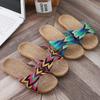 36-45 Plus Size Women'S Slippers Flat Sandals Linen Lightweight Casual Summer Slippers Women For Home