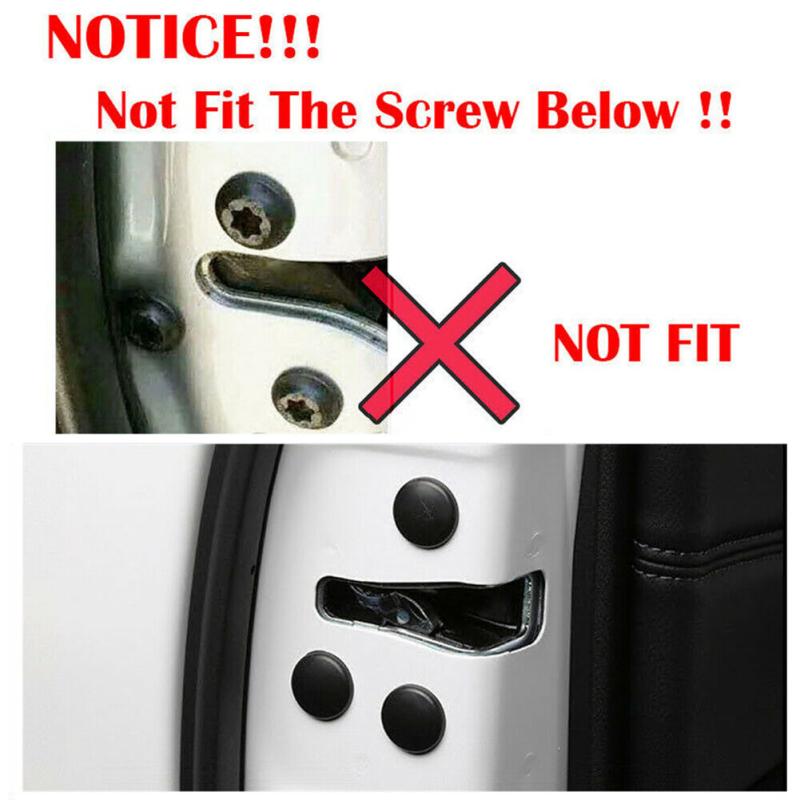 12 шт., защитная крышка для замка двери салона автомобиля, аксессуары для отделки, винт, антикоррозийный щиток