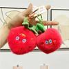 Collectible Plush Fruit Keychains Featuring Charming Characters Like Strawberry Cherry And Eggplant