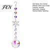 Reflective Light Catchers Faux Crystal Sun Catcher, Hanging Prism Suncatcher, Snowflake Rainbow Maker Pendant Artistic Home Decor Gifts for