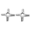 2PCS Meat Grinder Blade Stainless Steel Meat Grinder Knife Cutter Replacement Parts for Grinding