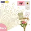 20Pcs Floral Card Holder Picks Metal Wire Place Card Holder Picture Holders Photo Stick Clip Floral Picks for Wedding Party